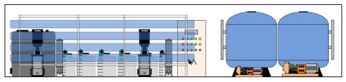 Text Box: Die Containerisierung bietet viele Vorteile: - geringe Baumassnahmen (Fundament für den Container) - Schnelle Umsetzung (sofort betriebsbereit) - Mobilität